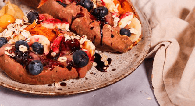 Süßkartoffel mt Quetschie Topping