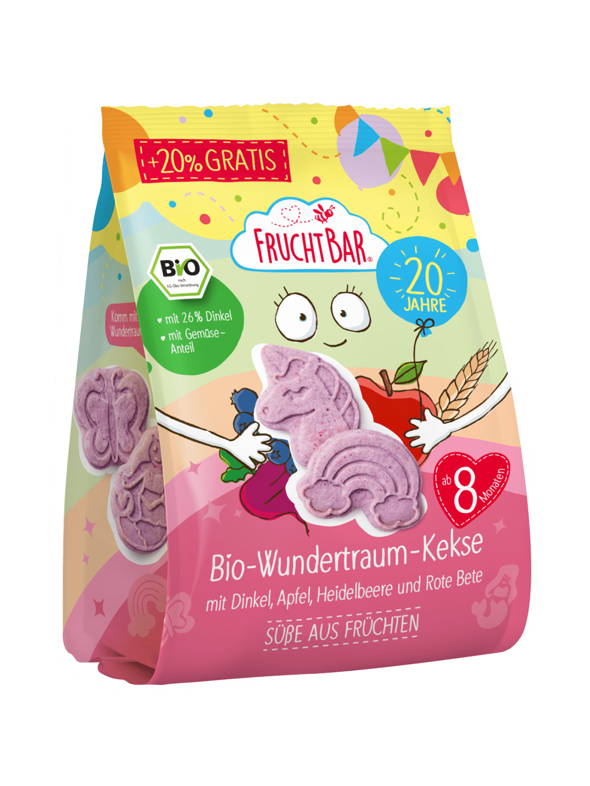 Bio Wundertraum Kekse in der Jubiläumsedition Vorderseite