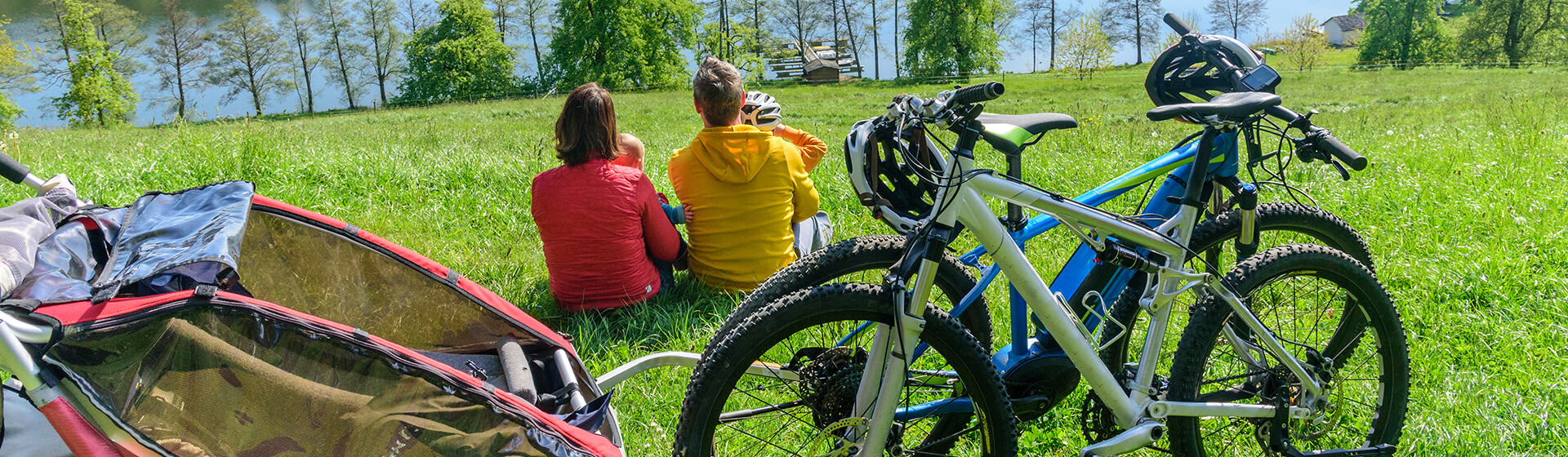 Sicher unterwegs mit Kinderanhängern