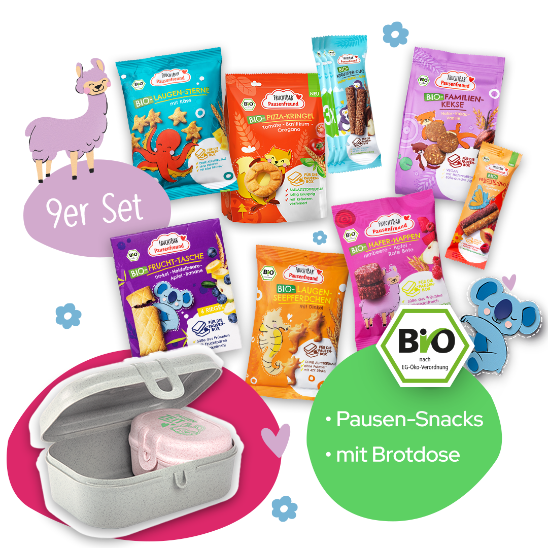 Pausenfreund Paket mit Snack Box Set Pausenfreund Paket mit Snack Box Set