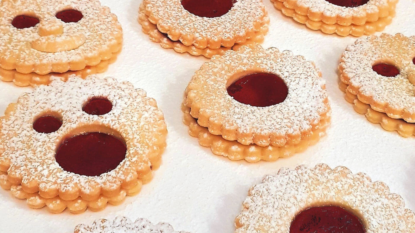 Plätzchen mit Quteschie Füllung