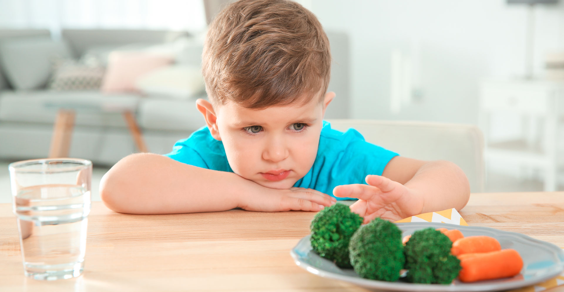 Kid mag keinen Brokkoli essen