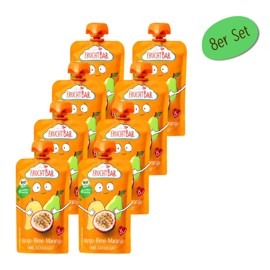 Bio Quetschie Mango, Birne, Maracuja, 120g Bio Quetschie Mango, Birne, Maracuja, 120g