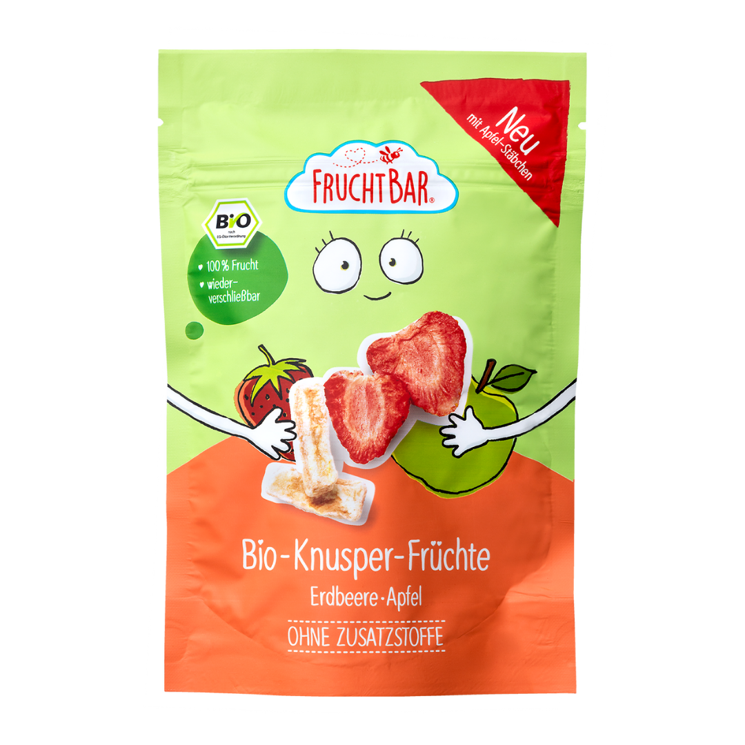 Bio Knusper Früchte Erdbeere, Apfel Bio Knusper Früchte Erdbeere, Apfel