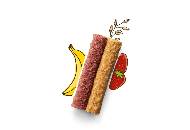 Bio Früchte Duo aus Banane und Erdbeere
