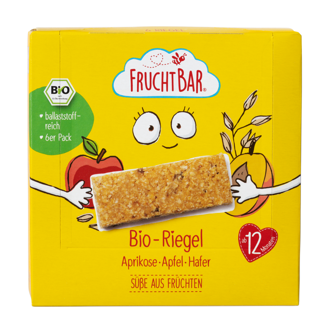 Bio Riegel Aprikose, Apfel, Hafer Bio Riegel Aprikose, Apfel, Hafer