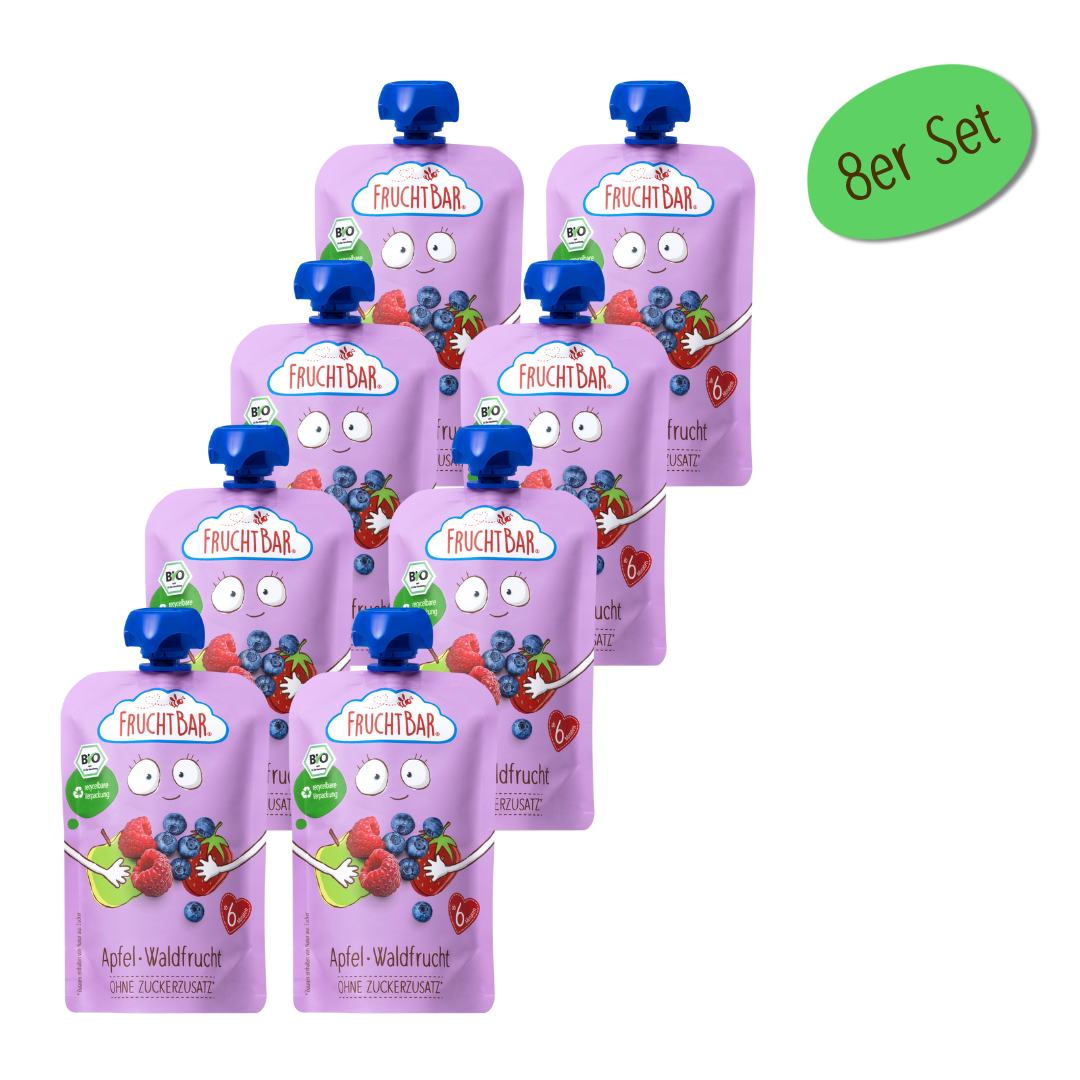 Bio Quetschie Apfel, Waldfrucht Bio Quetschie Apfel, Waldfrucht
