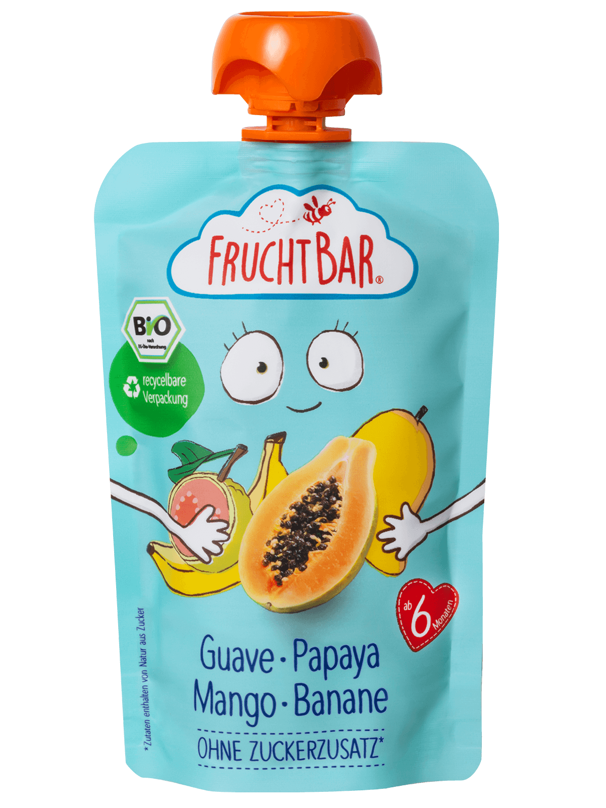 Bio Quetschie Guave, Papaya, Mango, Banane